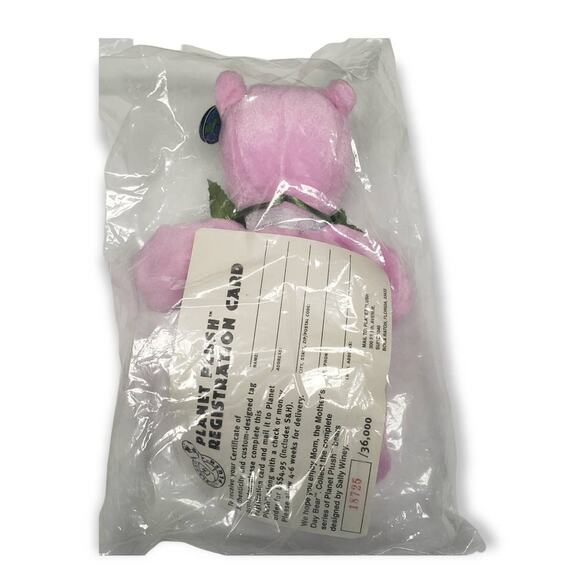 Sally Winey Plant Plush Mom Pink Beanie Plush Teddy - The Mother's Day Bear - Picture 2 of 4
